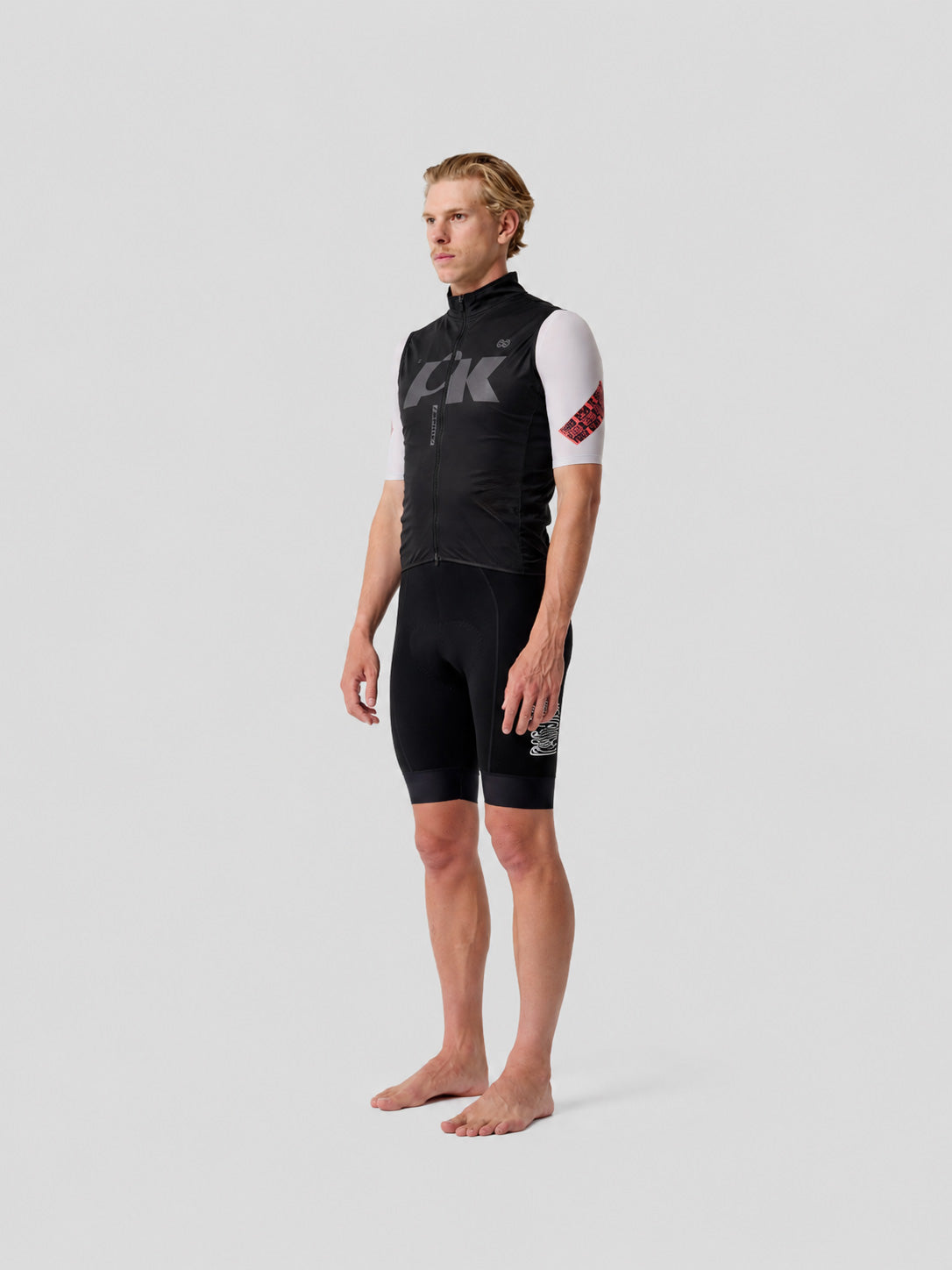 Quilted Gilet Black/Silver