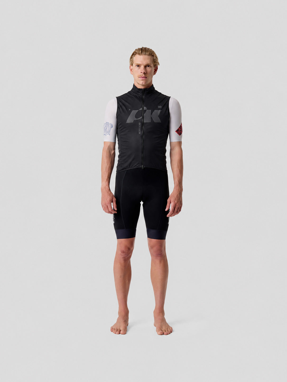 Quilted Gilet Black/Silver