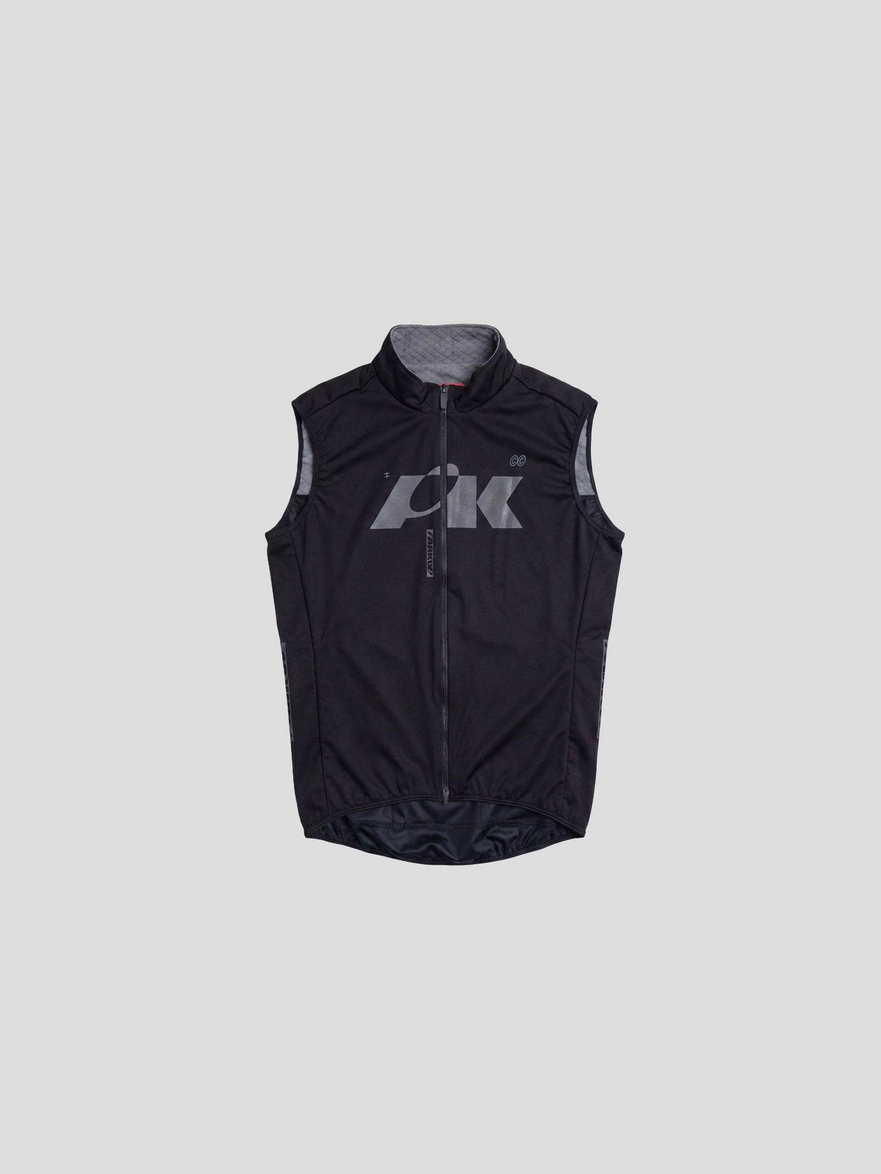 Quilted Gilet Black/Silver
